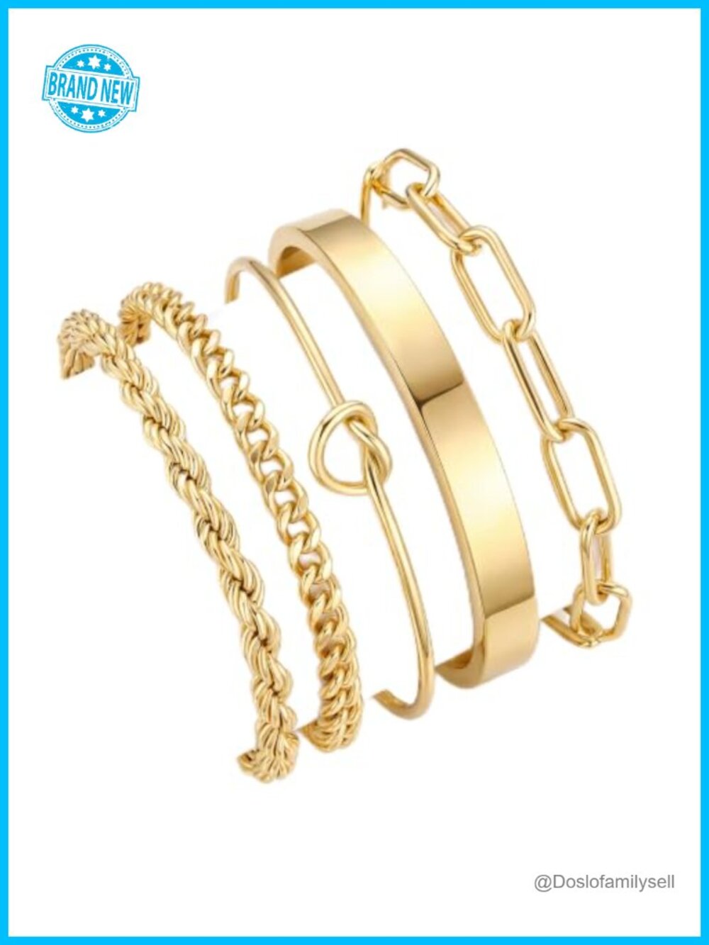 S925 Sterling Silver Chunky Cuban Link Chain Bangle Bracelet Set for Women